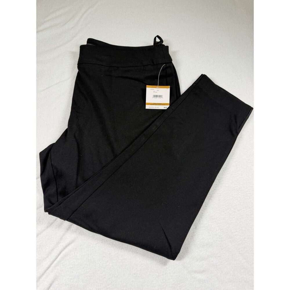 Kasper Womens Dress Pants Plus Size 16W Black Solid Slim Fit $99  NE W 450
